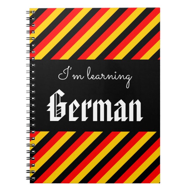 "I’m learning German" Notebook (Front)