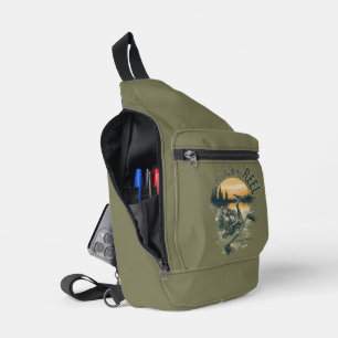 I’m Living in My Funny Fisherman Gift Sling Bag