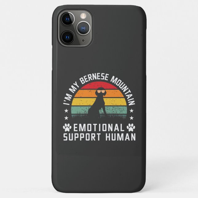 I’m my Bernese Mountain dog emotional support man Case-Mate iPhone Case (Back)