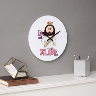 I´m not alone wall clock - Nissi Holy