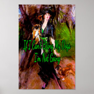 I’m not going, a Painting by Giovanni Boldini Poster