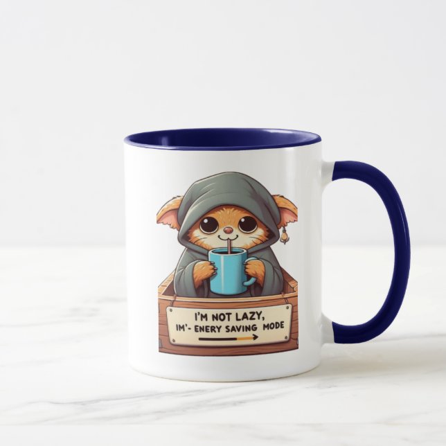 i m not lazy mug (Right)