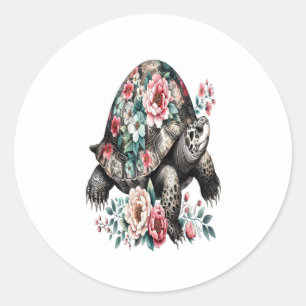 I’m not slow i’m a turtle classic round sticker