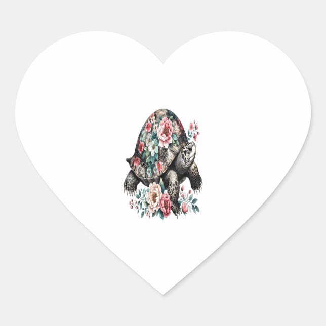 I’m not slow i’m a turtle heart sticker (Front)