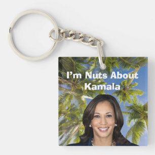 I’m Nuts About Kamala Key Ring