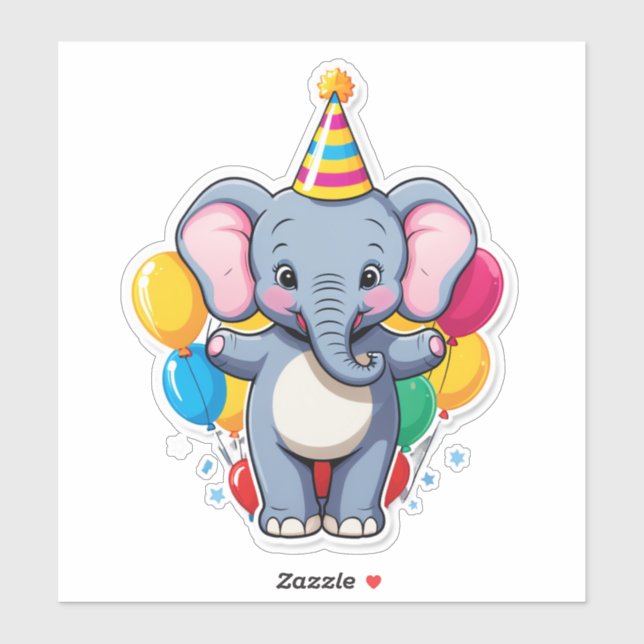 I’m ONE-derful! – Baby Elephant Birthday Joy (Sheet)