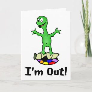 I’m Out Turtle Greeting Card