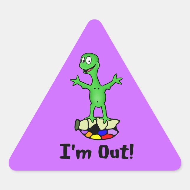 I’m Out Turtle Stickers (Front)