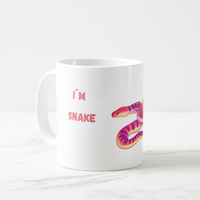 I´m Pink Snake Coffee Mug (Front Left)