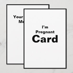 I’m Pregnant Pregnancy Baby Girl Baby Boy Card