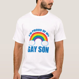 I’m Proud of My Gay Son LGBTQ Supportive Dad T-Shirt