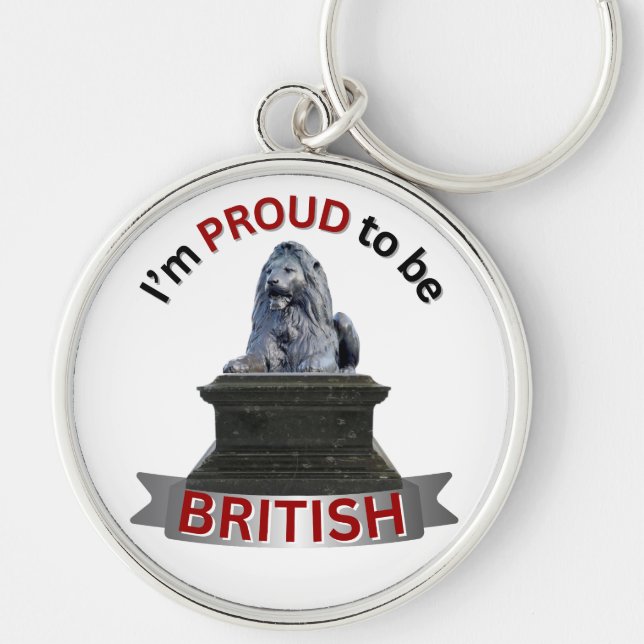 I’m Proud to be British Key Ring (Front)