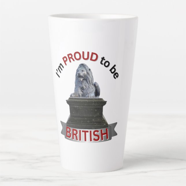 I’m Proud to be British  Latte Mug (Front)