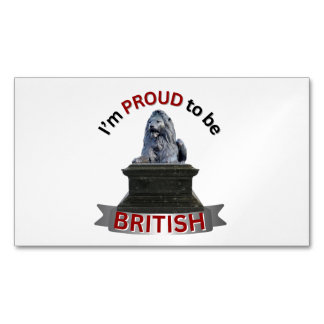 I’m Proud to be British Magnetic Business Card