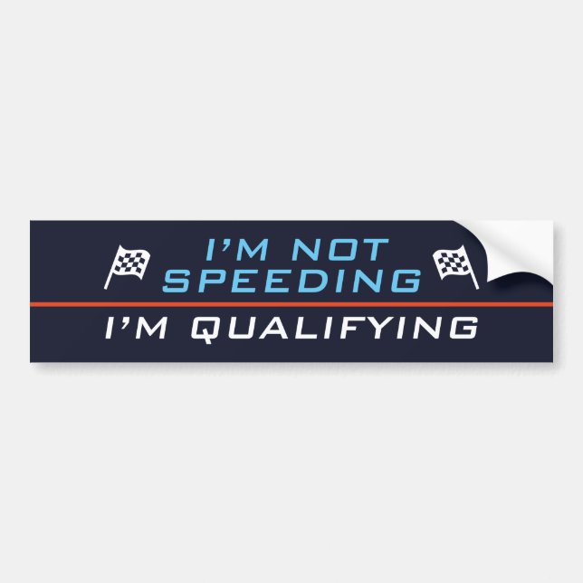 I’m Qualifying Bumper Sticker (Front)