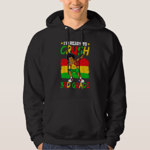 I m Ready To Crush 3rd Grade Cute Dabbing Black Bo Hoodie