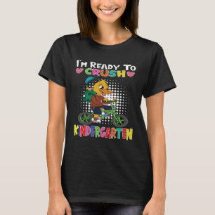 I m Ready To Crush Kindergarten Duck Riding A Bicy T-Shirt