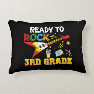 I’m Ready To Rock 3rd Grade Third Back To School G Decorative Cushion