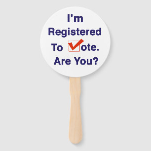 I’m Registered to Vote 2024 Hand Fan