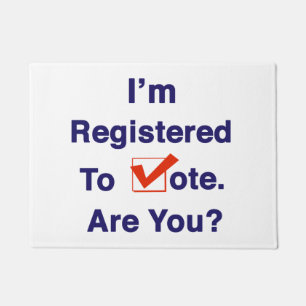 I’m Registered to Vote 2026 Doormat
