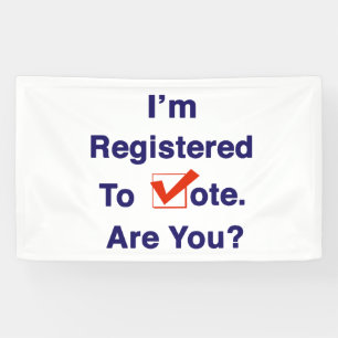 I’m Registered to Vote Banner