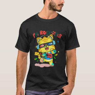 I m Rockstar Cat Star Funny T-Shirt