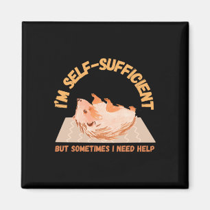 I’m Self-sufficient But Sometimes I Need Help Magnet