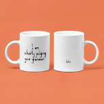 I’m silently judging your grammar | Funny Editor  Coffee Mug<br><div class="desc">Unveil your humour at the office with our "I’m silently judging your grammar." mug! Perfect for coffee enthusiasts, editors, and anyone who appreciates a good laugh, this mug is more than just a drinkware item; it's a statement. Ideal for brightening up your desk or gifting to witty co-workers. Customisable with...</div>
