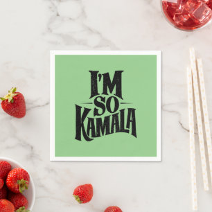 I’m so Kamala Brat Green Meme Napkin