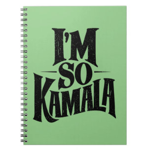 I’m so Kamala Brat Green Meme Notebook