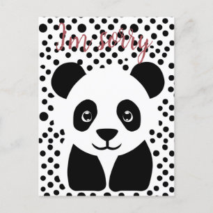 I’m Sorry Panda Custom Postcard