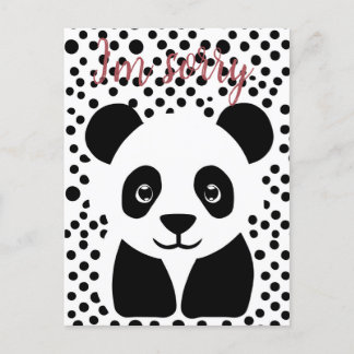 I’m Sorry Panda Custom  Postcard