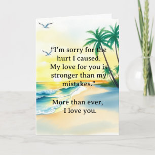 I’m Sorry Relationship Card