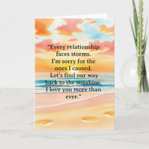 I’m Sorry Relationship Card