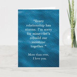 I’m Sorry Relationship Card Elegant Apology