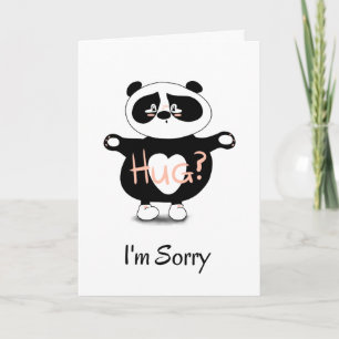 I’m Sorry Sad Panda Card