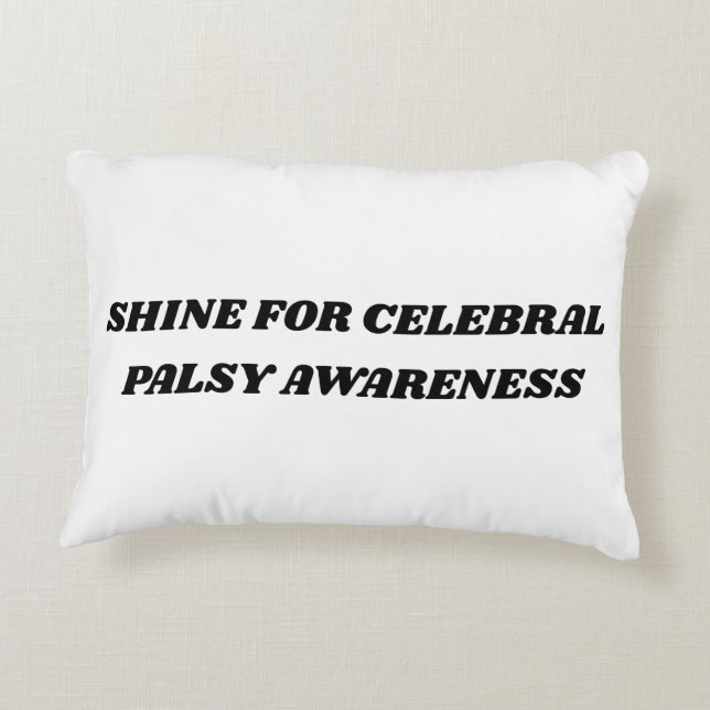 🌟 I’m Special – Cerebral Palsy Awareness Design  Decorative Cushion (Back)