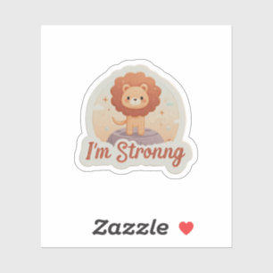 “I’m Strong Affirmation Sticker Motivational Vin