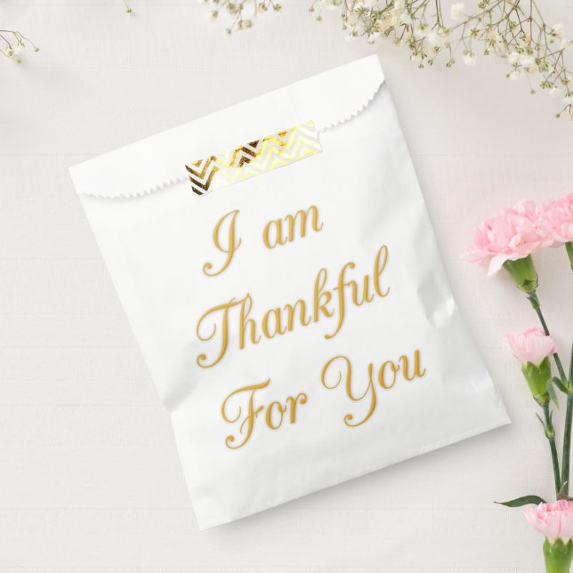 I’m Thankful for You: A Heartfelt Expression  Favour Bag (Sealed)