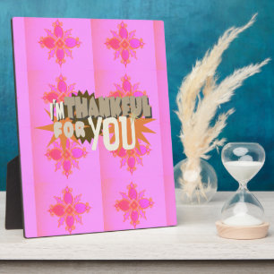 I’m Thankful for You: A Heartfelt Expression Plaque