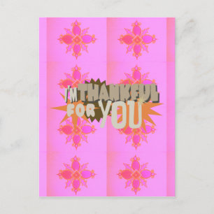 I’m Thankful for You: A Heartfelt Expression  Postcard