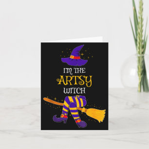 I’m The Artsy Witch Family Matching Costume Hallow Card