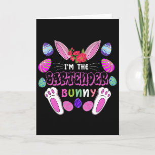 I’m The Bartender Bunny Easter Rabbit Card