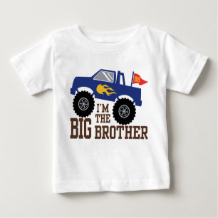 I’m The Big Brother Monster Truck Baby T-Shirt