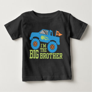 I’m The Big Brother Monster Truck Baby T-Shirt