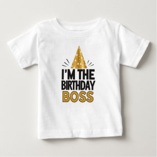 "I’m the Birthday Boss" – Baby T-shirt 