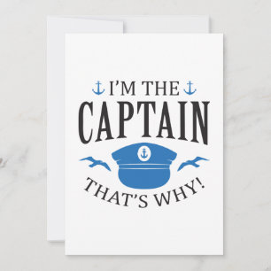 I’m The Captain Thank You Card