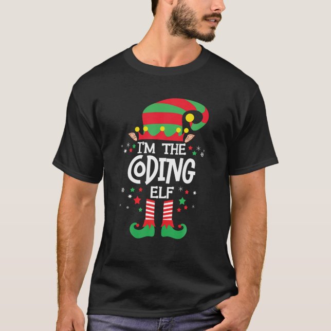I m the Coding Elf Family Group Matching Christmas T-Shirt (Front)
