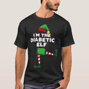 I m The Diabetic Elf Family Matching  Christmas Gr T-Shirt
