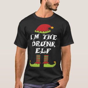 I m The Drunk Elf Family Matching Christmas Lazy P T-Shirt